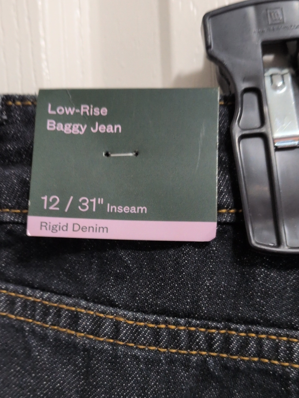 Low Rise Baggy Jeans Dark Blue - Picture 5 of 5